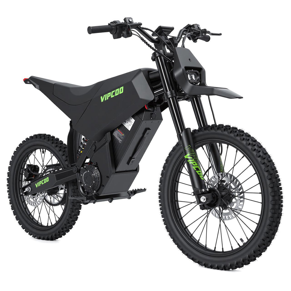 VIPCOO H6 Electric Dirt Bike in Black – main product view